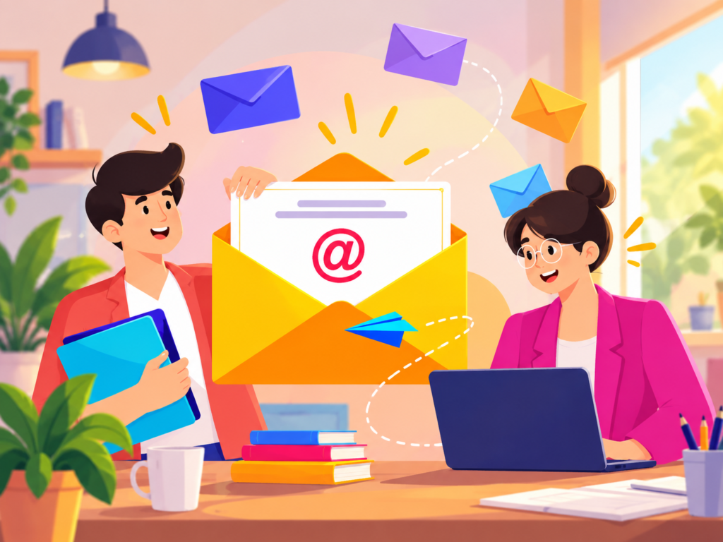Solo entrepreneur using AI-assisted email drafting tools for small business marketing