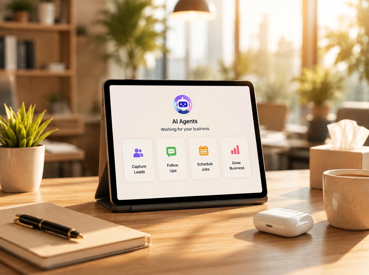 LocalTry custom workspace dashboard showing AI agents and role-based team views