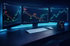 VIP Indicator Review – Should You Really Buy It? VIP Indicator forex trading platform displaying live signals and market analysis on multiple screens